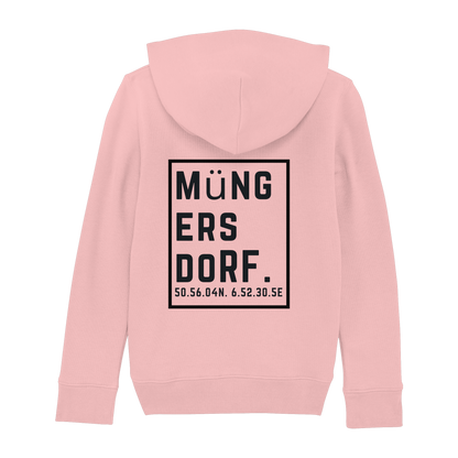 Müngersdorf Koordinaten (großer Druck auf dem Rücken) - Kids Basic Hoodie