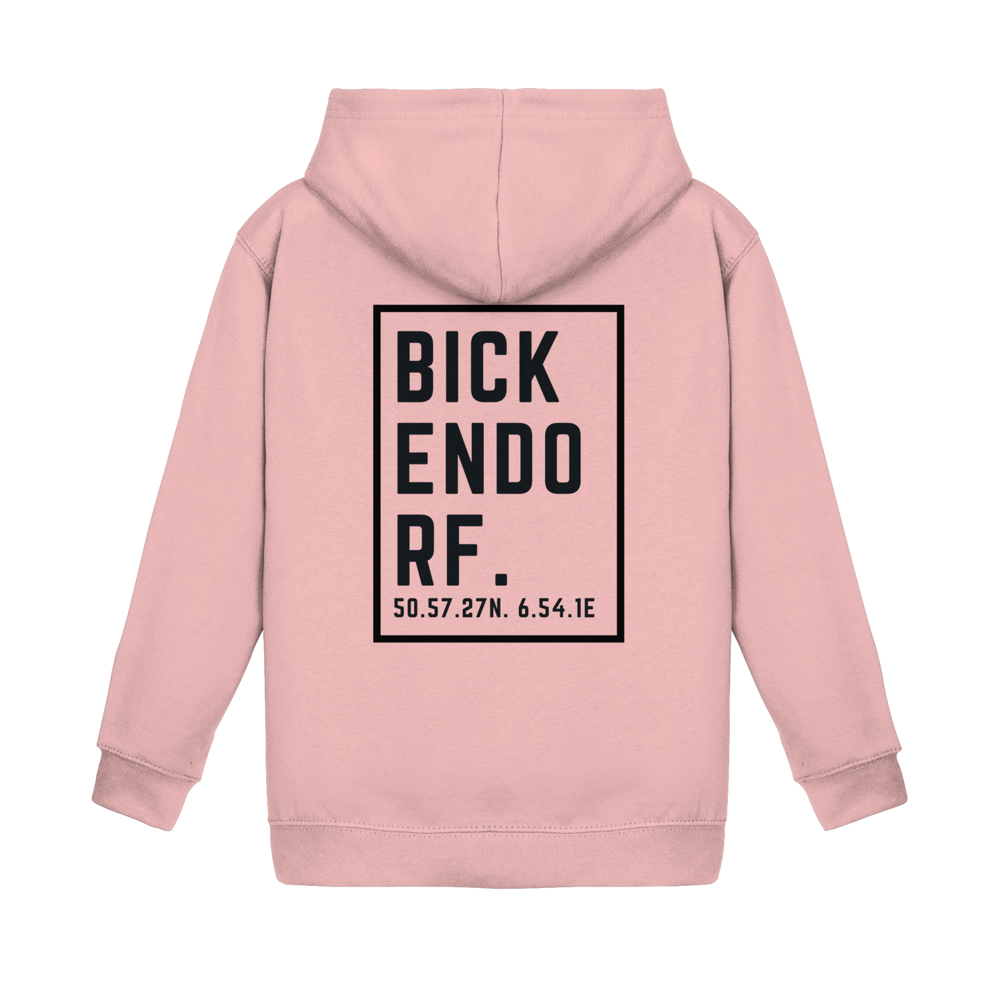 Bickendorf Koordinaten (großer Druck auf dem Rücken) - Kids Basic Hoodie