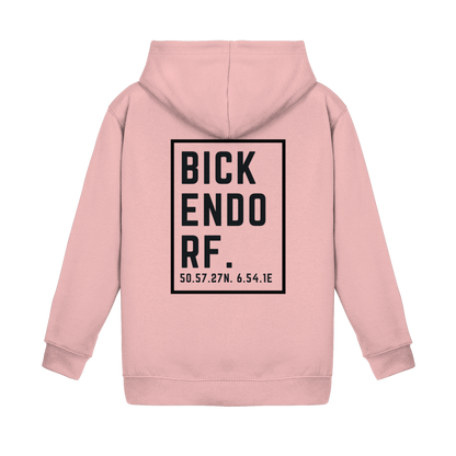 Bickendorf Koordinaten (großer Druck auf dem Rücken) - Kids Basic Hoodie