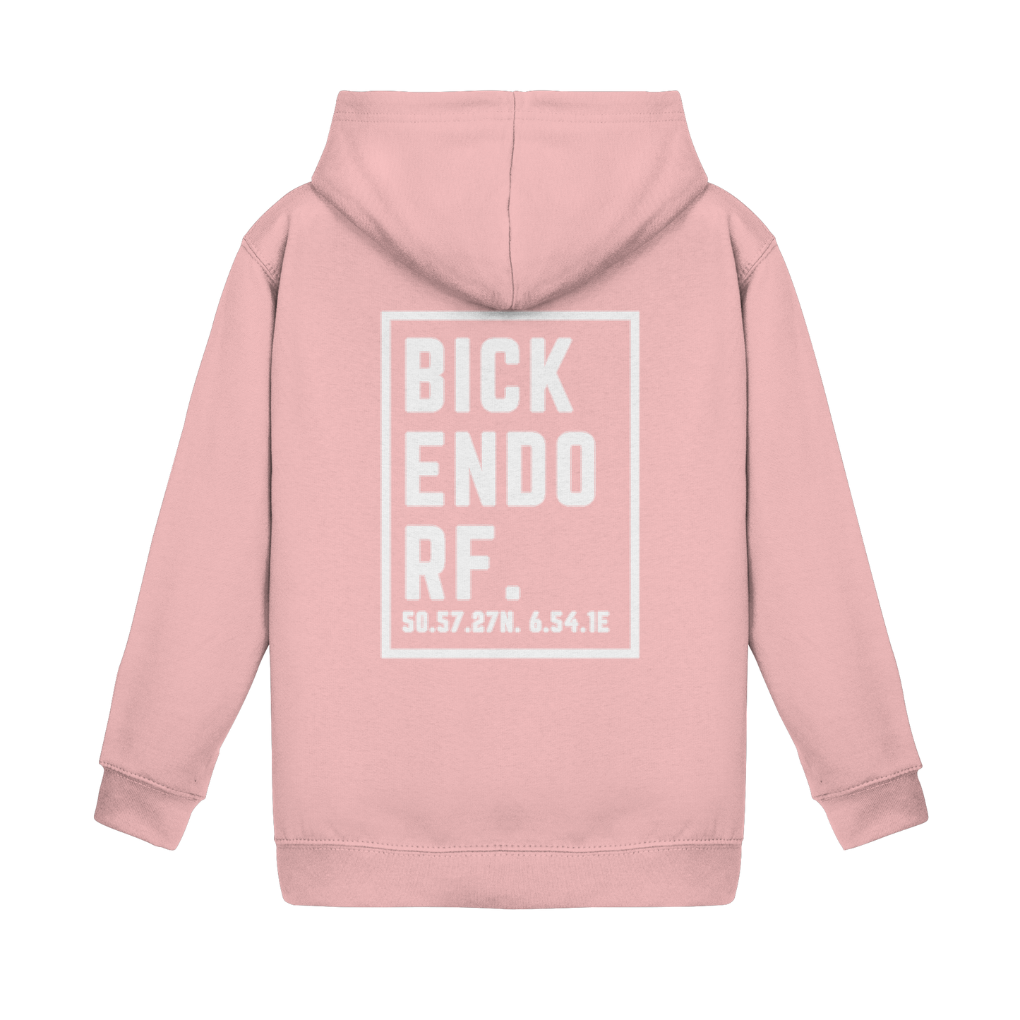 Bickendorf Koordinaten (großer Druck auf dem Rücken) - Kids Basic Hoodie