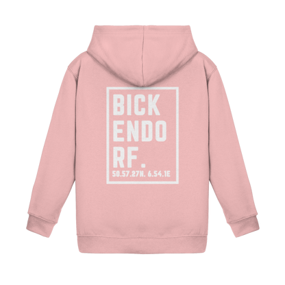 Bickendorf Koordinaten (großer Druck auf dem Rücken) - Kids Basic Hoodie