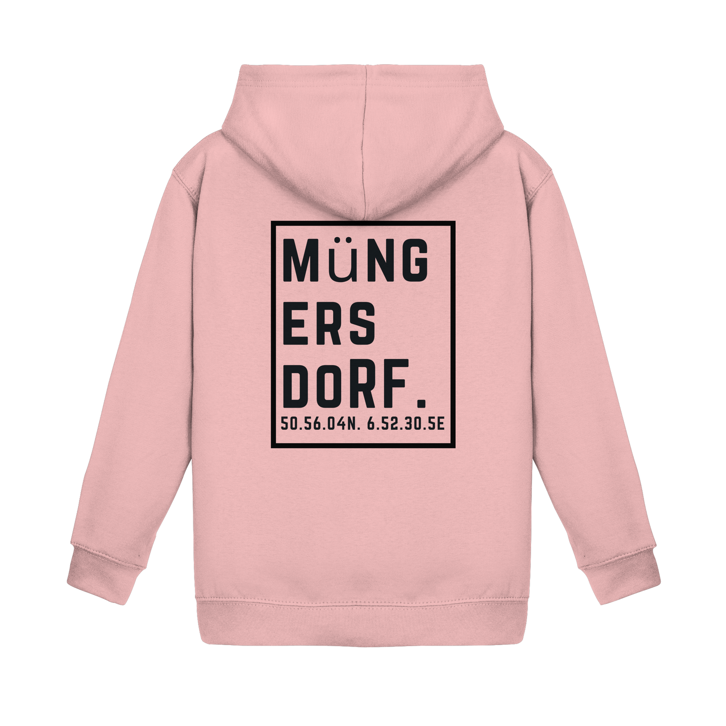 Müngersdorf Koordinaten (großer Druck auf dem Rücken) - Kids Basic Hoodie