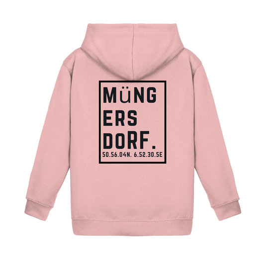 Müngersdorf Koordinaten (großer Druck auf dem Rücken) - Kids Basic Hoodie