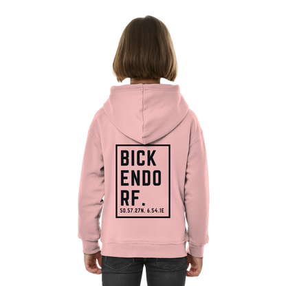 Bickendorf Koordinaten (großer Druck auf dem Rücken) - Kids Basic Hoodie