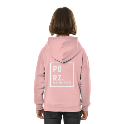 Porz Koordinaten (großer Druck Rücken) - Kids Basic Hoodie