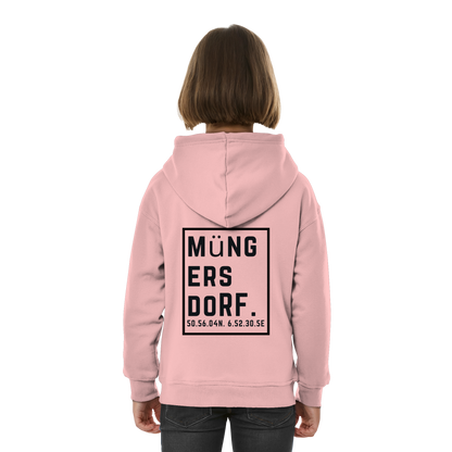 Müngersdorf Koordinaten (großer Druck auf dem Rücken) - Kids Basic Hoodie