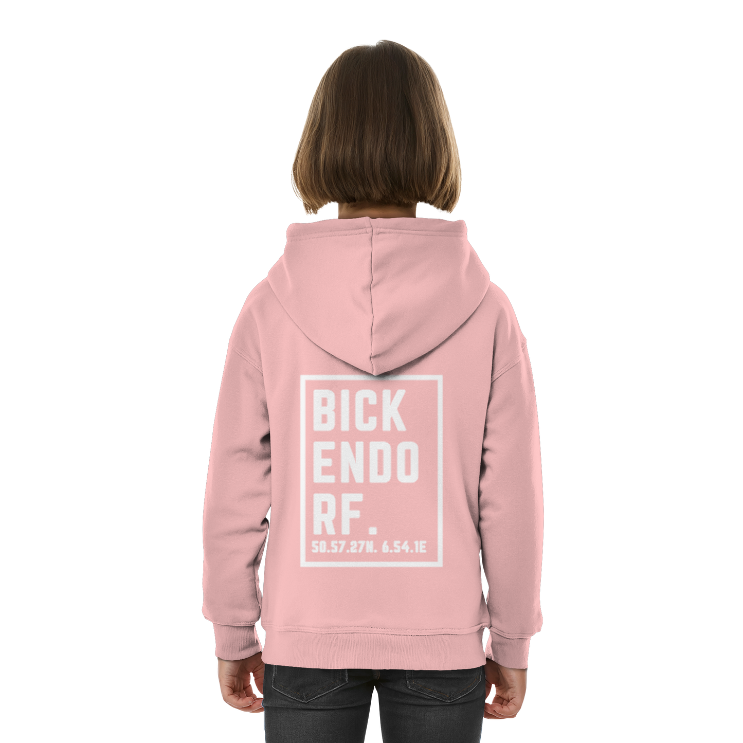 Bickendorf Koordinaten (großer Druck auf dem Rücken) - Kids Basic Hoodie