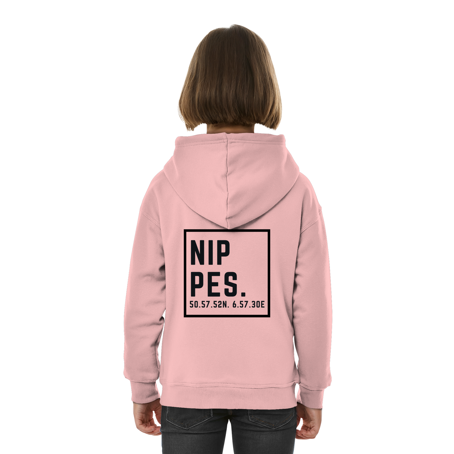 Nippes Koordinaten (großer Druck auf dem Rücken) - Kids Basic Hoodie