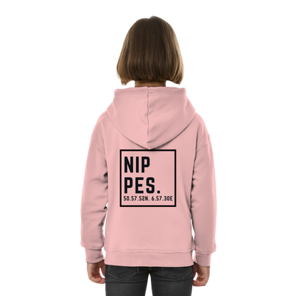 Nippes Koordinaten (großer Druck auf dem Rücken) - Kids Basic Hoodie