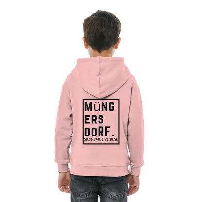 Müngersdorf Koordinaten (großer Druck auf dem Rücken) - Kids Basic Hoodie