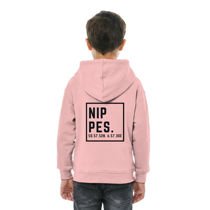 Nippes Koordinaten (großer Druck auf dem Rücken) - Kids Basic Hoodie