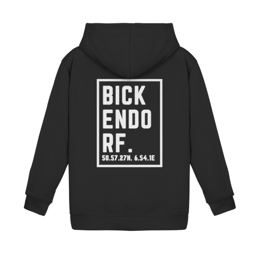 Bickendorf Koordinaten (großer Druck auf dem Rücken) - Kids Basic Hoodie
