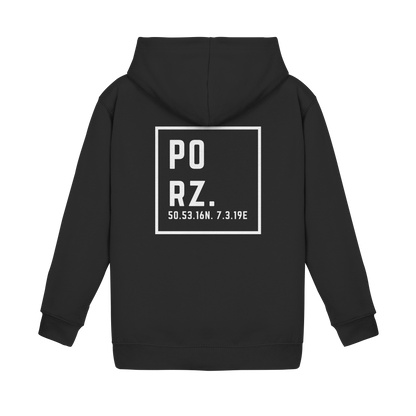 Porz Koordinaten (großer Druck Rücken) - Kids Basic Hoodie