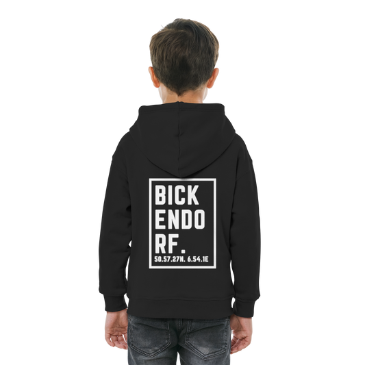 Bickendorf Koordinaten (großer Druck auf dem Rücken) - Kids Basic Hoodie