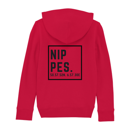 Nippes Koordinaten (großer Druck auf dem Rücken) - Kids Basic Hoodie