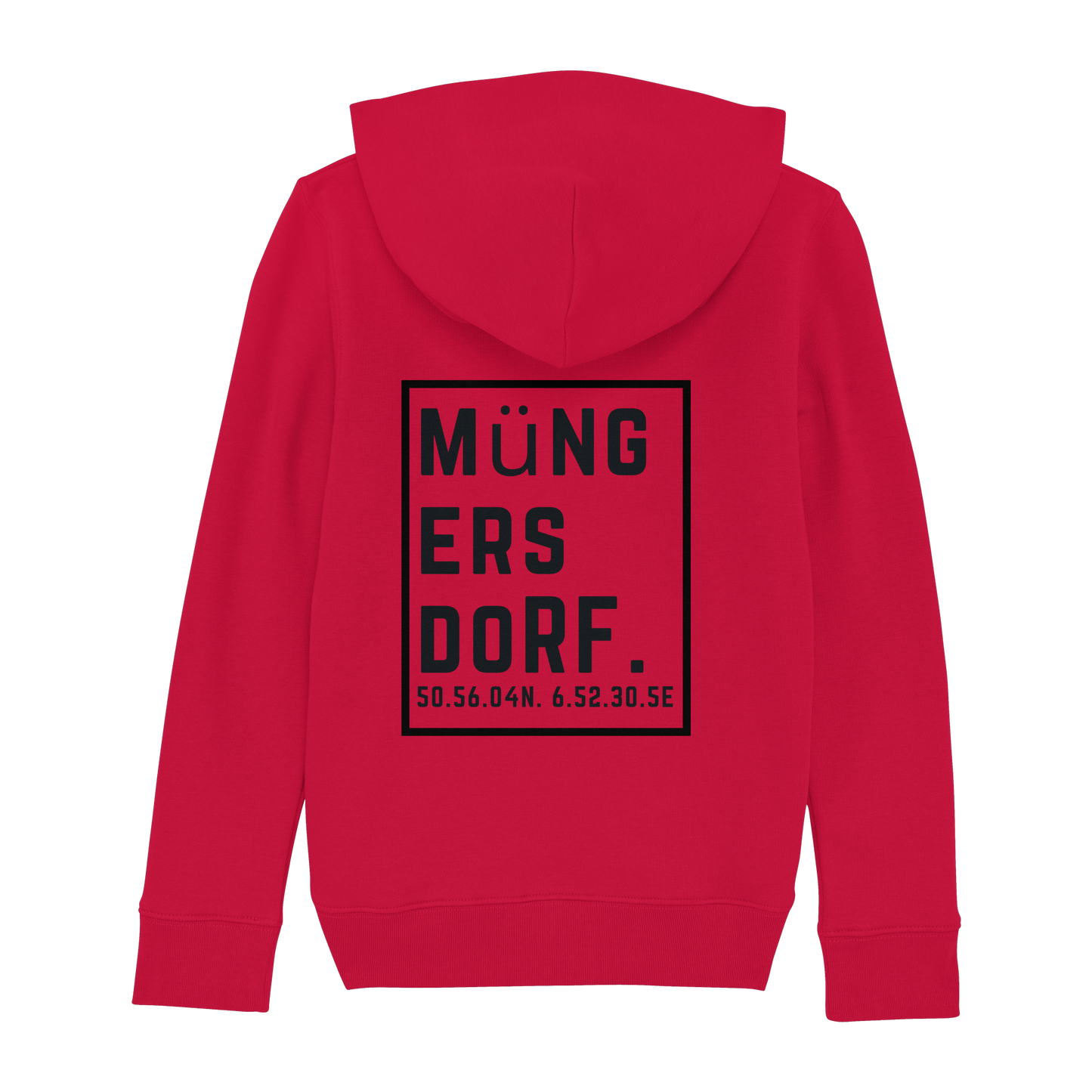 Müngersdorf Koordinaten (großer Druck auf dem Rücken) - Kids Basic Hoodie