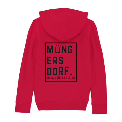 Müngersdorf Koordinaten (großer Druck auf dem Rücken) - Kids Basic Hoodie