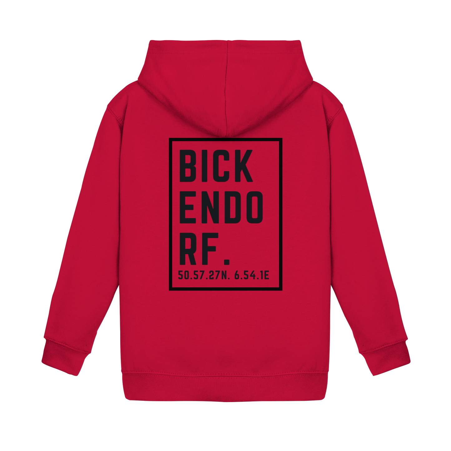 Bickendorf Koordinaten (großer Druck auf dem Rücken) - Kids Basic Hoodie