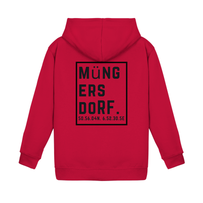 Müngersdorf Koordinaten (großer Druck auf dem Rücken) - Kids Basic Hoodie