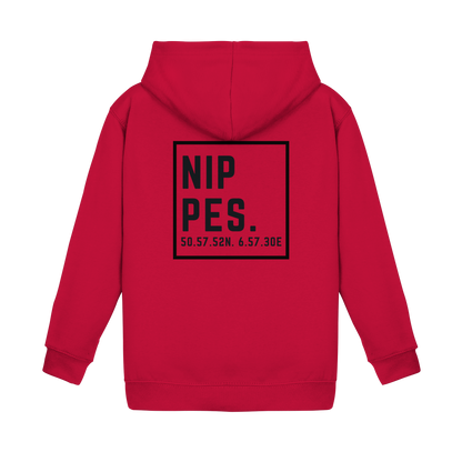 Nippes Koordinaten (großer Druck auf dem Rücken) - Kids Basic Hoodie