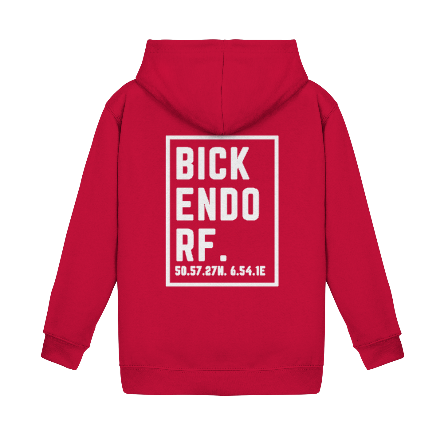 Bickendorf Koordinaten (großer Druck auf dem Rücken) - Kids Basic Hoodie
