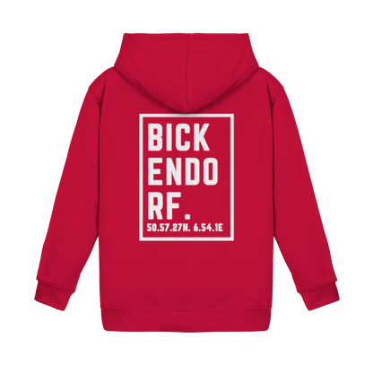 Bickendorf Koordinaten (großer Druck auf dem Rücken) - Kids Basic Hoodie
