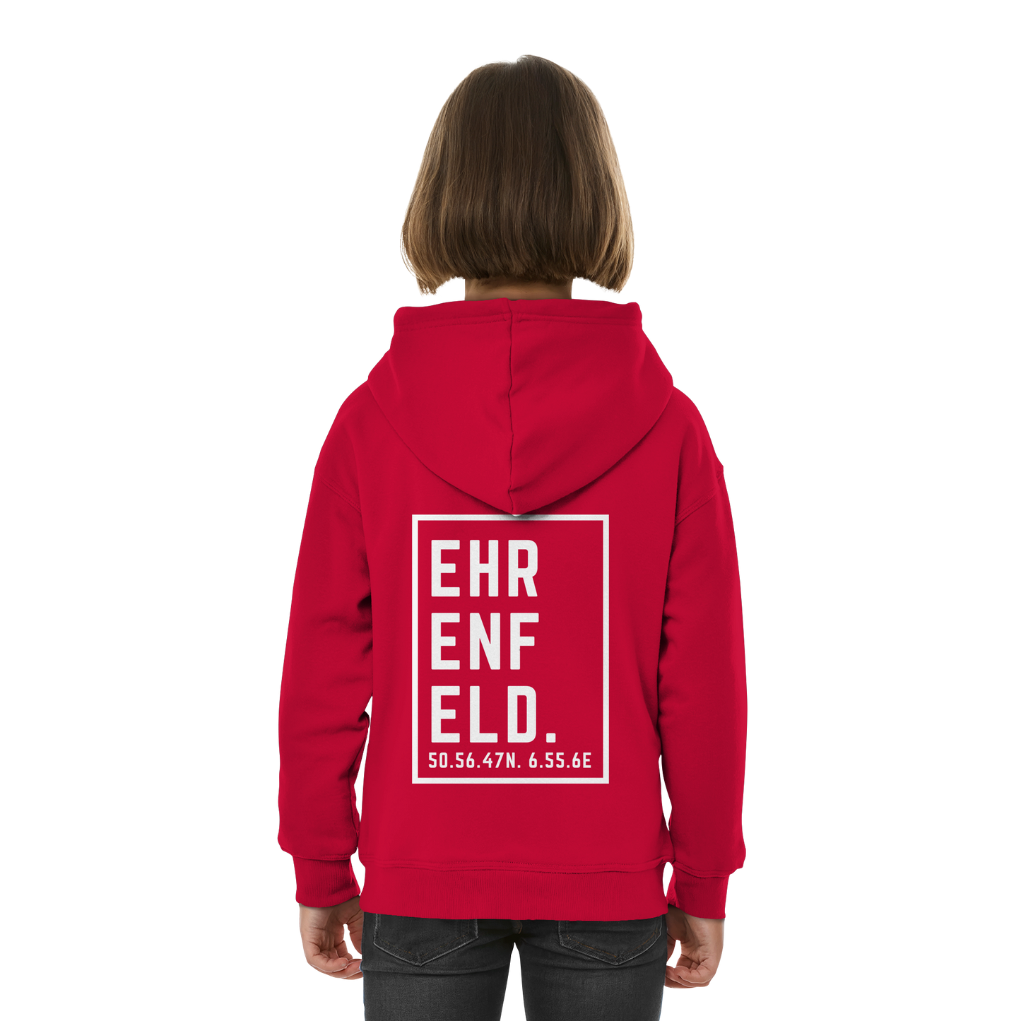 Ehrenfeld Koordinaten (großer Druck auf dem Rücken) - Kids Basic Hoodie