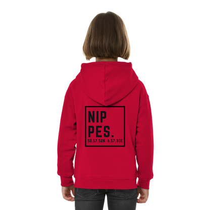 Nippes Koordinaten (großer Druck auf dem Rücken) - Kids Basic Hoodie