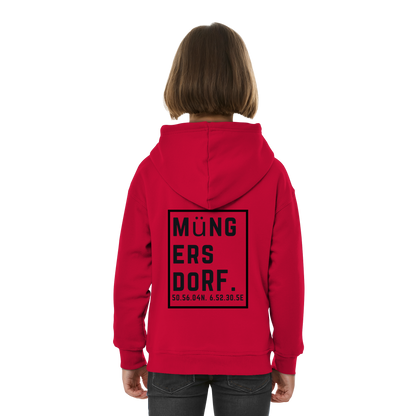 Müngersdorf Koordinaten (großer Druck auf dem Rücken) - Kids Basic Hoodie