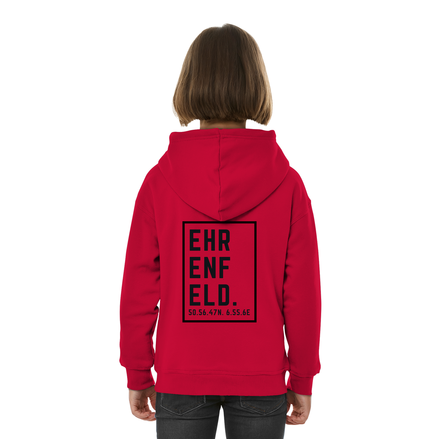 Ehrenfeld Koordinaten (großer Druck auf dem Rücken) - Kids Basic Hoodie