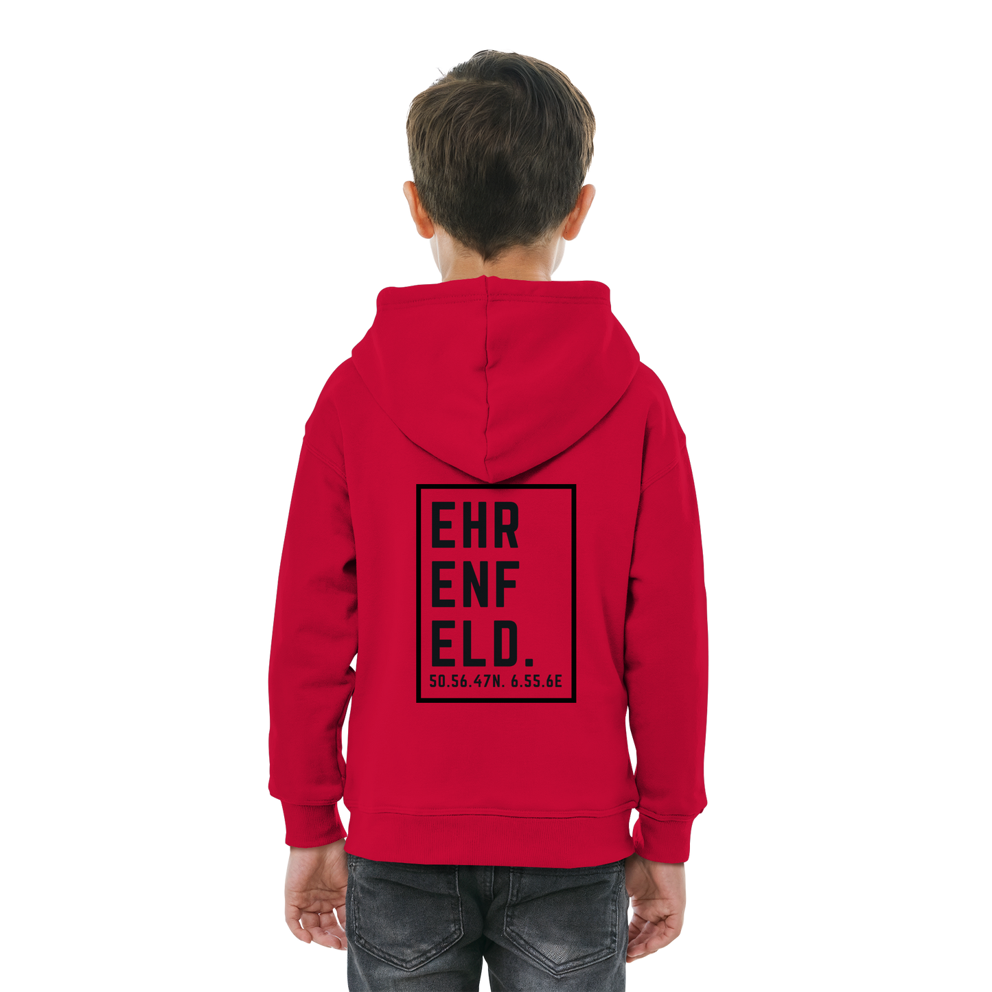 Ehrenfeld Koordinaten (großer Druck auf dem Rücken) - Kids Basic Hoodie