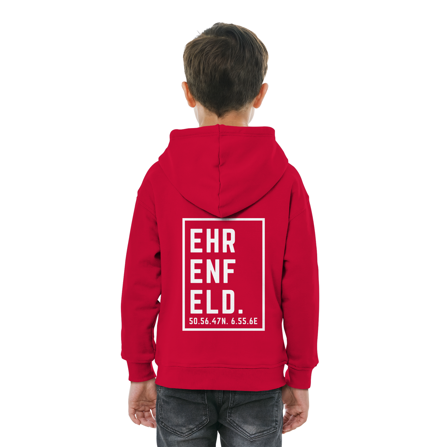 Ehrenfeld Koordinaten (großer Druck auf dem Rücken) - Kids Basic Hoodie