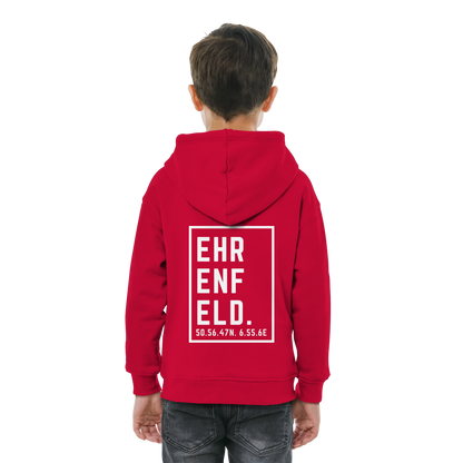 Ehrenfeld Koordinaten (großer Druck auf dem Rücken) - Kids Basic Hoodie