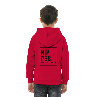 Nippes Koordinaten (großer Druck auf dem Rücken) - Kids Basic Hoodie