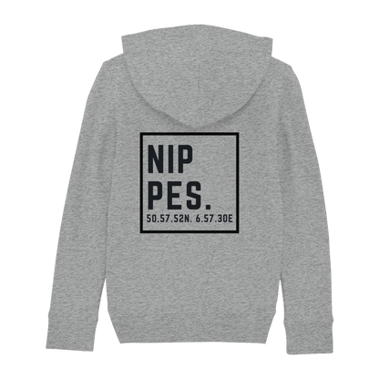 Nippes Koordinaten (großer Druck auf dem Rücken) - Kids Basic Hoodie