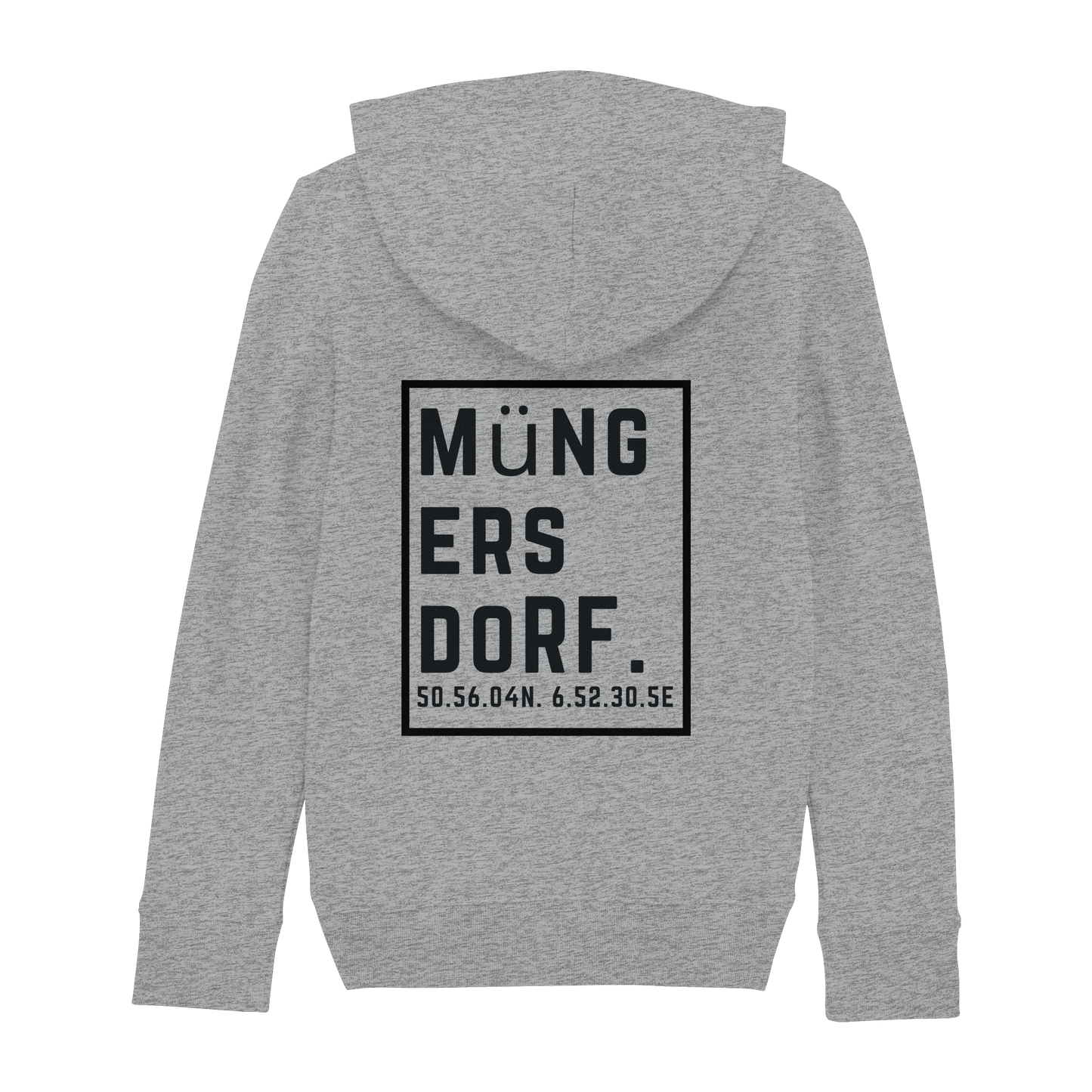 Müngersdorf Koordinaten (großer Druck auf dem Rücken) - Kids Basic Hoodie