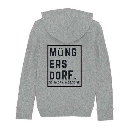 Müngersdorf Koordinaten (großer Druck auf dem Rücken) - Kids Basic Hoodie