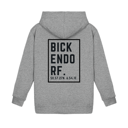 Bickendorf Koordinaten (großer Druck auf dem Rücken) - Kids Basic Hoodie