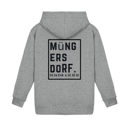 Müngersdorf Koordinaten (großer Druck auf dem Rücken) - Kids Basic Hoodie