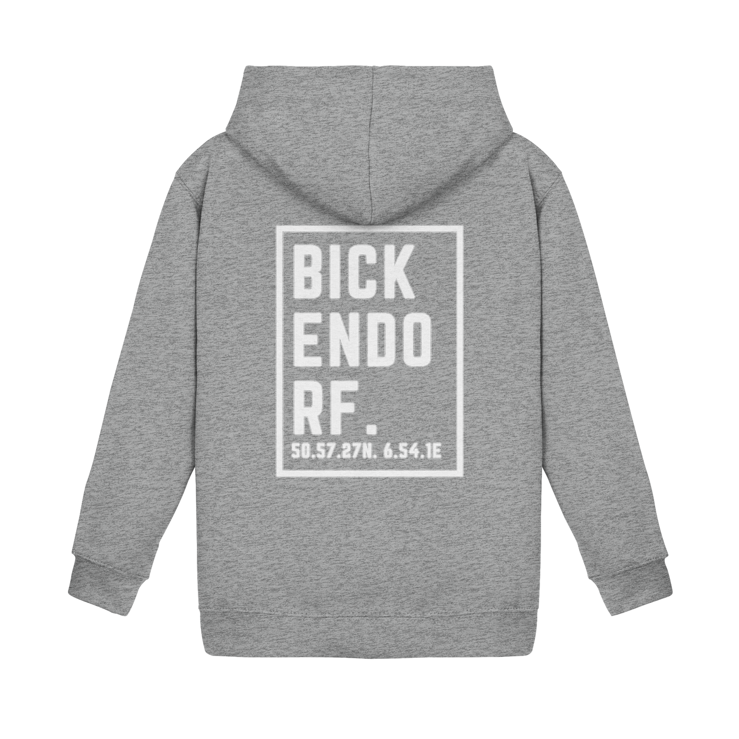 Bickendorf Koordinaten (großer Druck auf dem Rücken) - Kids Basic Hoodie