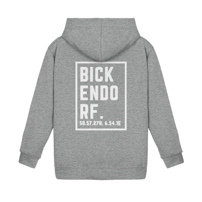 Bickendorf Koordinaten (großer Druck auf dem Rücken) - Kids Basic Hoodie
