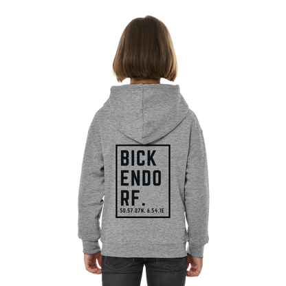 Bickendorf Koordinaten (großer Druck auf dem Rücken) - Kids Basic Hoodie