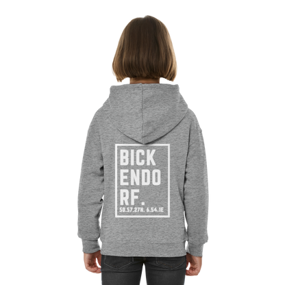 Bickendorf Koordinaten (großer Druck auf dem Rücken) - Kids Basic Hoodie