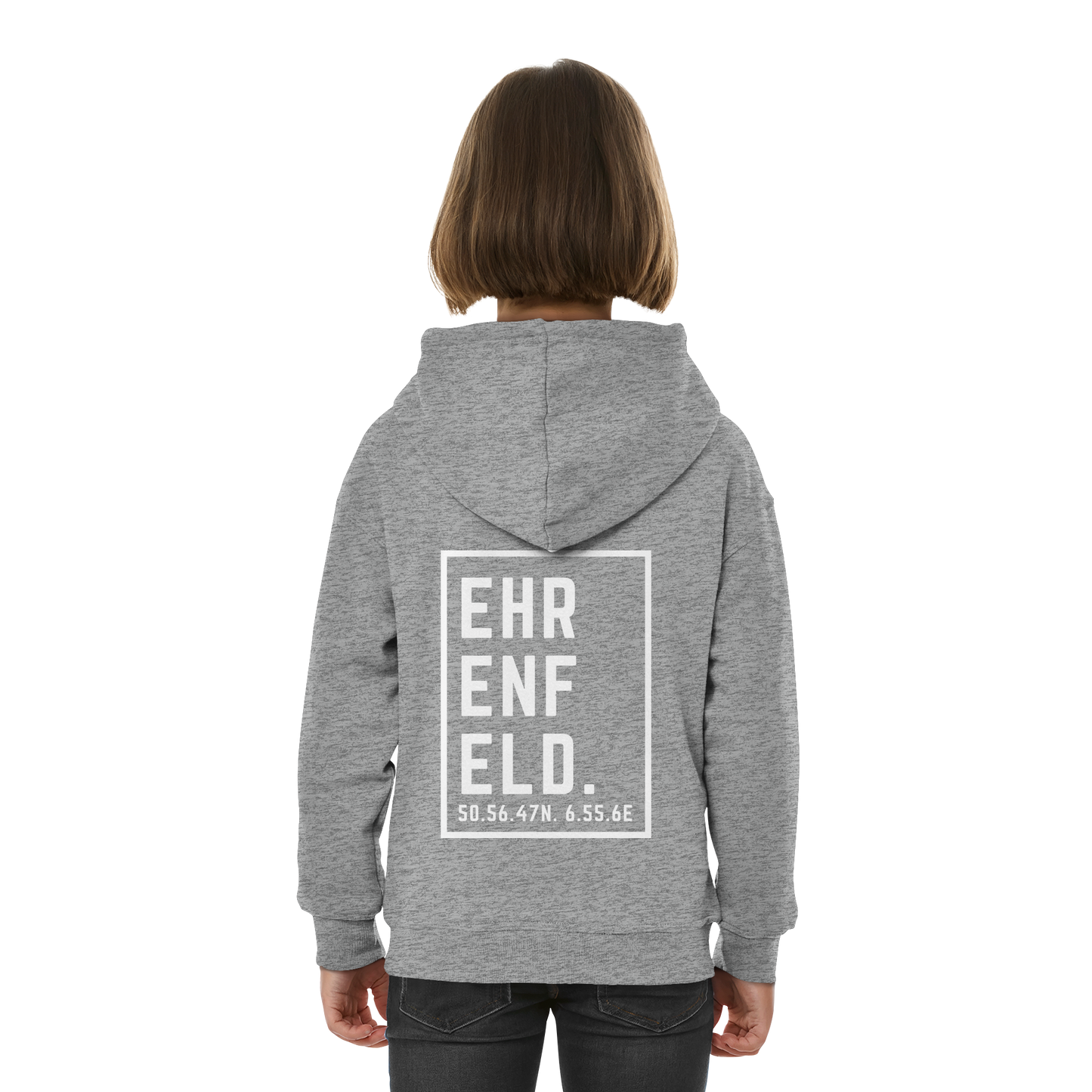 Ehrenfeld Koordinaten (großer Druck auf dem Rücken) - Kids Basic Hoodie