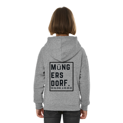 Müngersdorf Koordinaten (großer Druck auf dem Rücken) - Kids Basic Hoodie