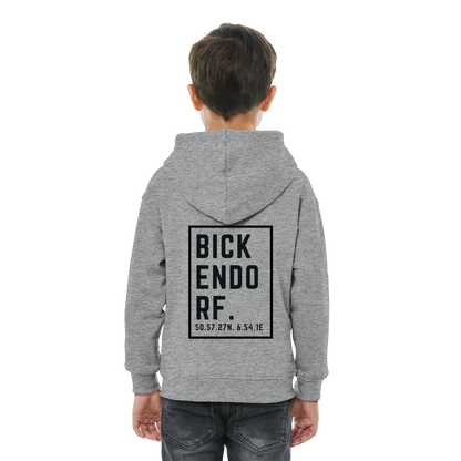 Bickendorf Koordinaten (großer Druck auf dem Rücken) - Kids Basic Hoodie