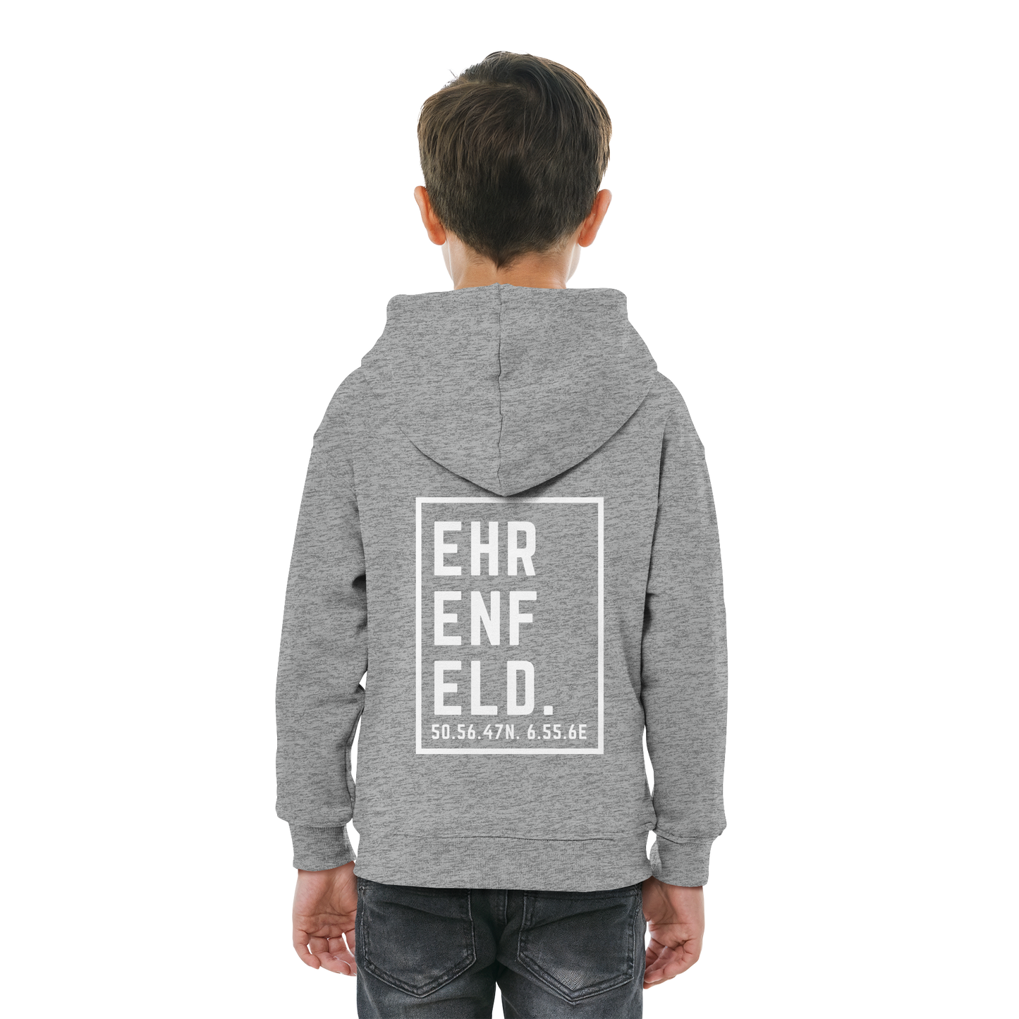 Ehrenfeld Koordinaten (großer Druck auf dem Rücken) - Kids Basic Hoodie
