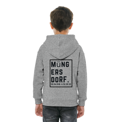 Müngersdorf Koordinaten (großer Druck auf dem Rücken) - Kids Basic Hoodie