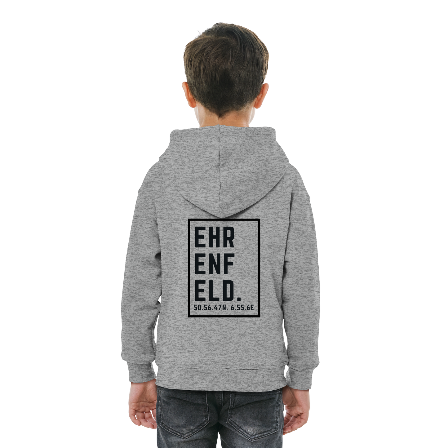 Ehrenfeld Koordinaten (großer Druck auf dem Rücken) - Kids Basic Hoodie