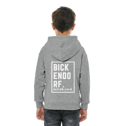 Bickendorf Koordinaten (großer Druck auf dem Rücken) - Kids Basic Hoodie